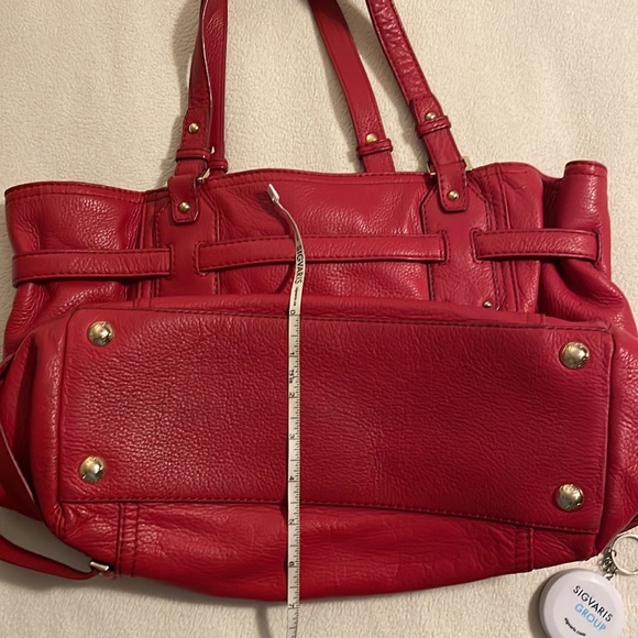 Michael Kors, red leather shoulder bag - Picture 12 of 12